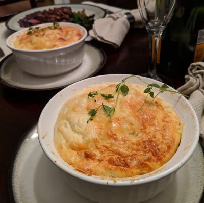 Goat Cheese and Thyme Souffle-1